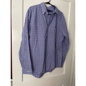 Ralph Lauren XL Mens Plaid Button Down Long Sleeve Stretch Shirt‎